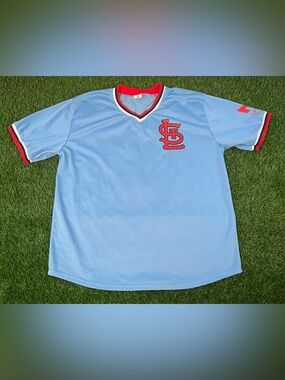 SGA MLB Cardinals Paul Goldschmidt "GOLDY" Nickname Baby Blue Jersey Mens XL